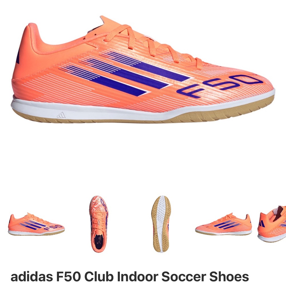Adidas F50 Club Indoor Soccer Shoes size 8